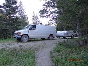 campsite dry wolf