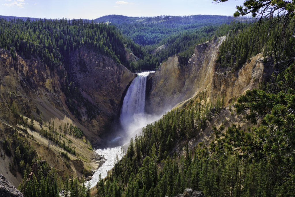 Yellowstone Falls - Grand Canyon of the Yellowstone - Yellowstone National Park, Montana (MT).